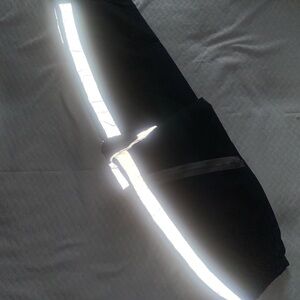 Black Jogger Sporty Pants with Reflective Stripes